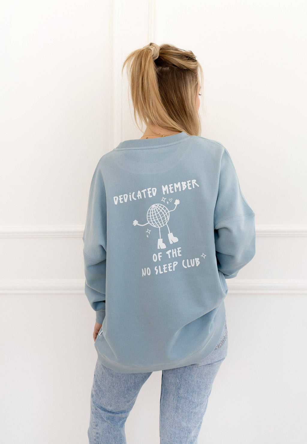 Sweatshirt No Sleep Club hellblau